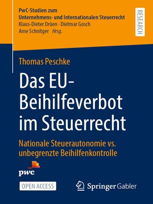 cover image of Das EU-Beihilfeverbot im Steuerrecht